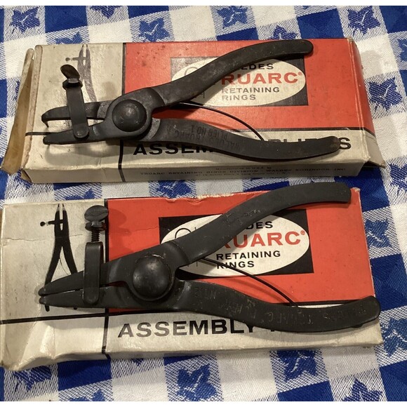 Vintage Adjustable Assembly Pliers Waldes Truarc STD #1  Internal & #2 External - Picture 4 of 12